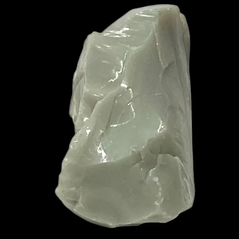 Light Farmhouse Gray Art Glass Cullet Glowing Uranium‎ Manganese Slag #5GX13
